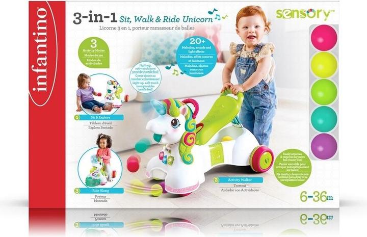 Produktbild Tega Baby 3-in-1 Lauflernwagen und Rutschauto - Einhorn