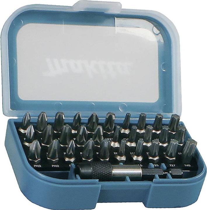Actual product image Makita P-73374 Set 31 pieces (Cross Phillips PH M2, Hexagon socket TX M20, Hexagon socket TX M25, Cross Phillips PH M1, Hexagon socket TX M15, Cross Pozidriv PZ M3, Hexagon socket TX M30, Cross Phillips PH M3, Hexagon socket TX M27, Cross Pozidriv PZ M2, Hexagon socket TX M10, Hexagon socket TX M40, Cross Pozidriv PZ M1)