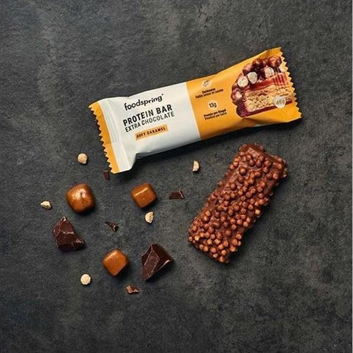 Image du produit Foodspring Protein Bar Extra Chocolate (Caramel, 1 pcs, 540 g)