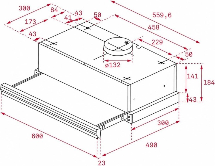 Actual product image Teka Flowing CNL 6415 Plus Black telescopic cover (Table fan)