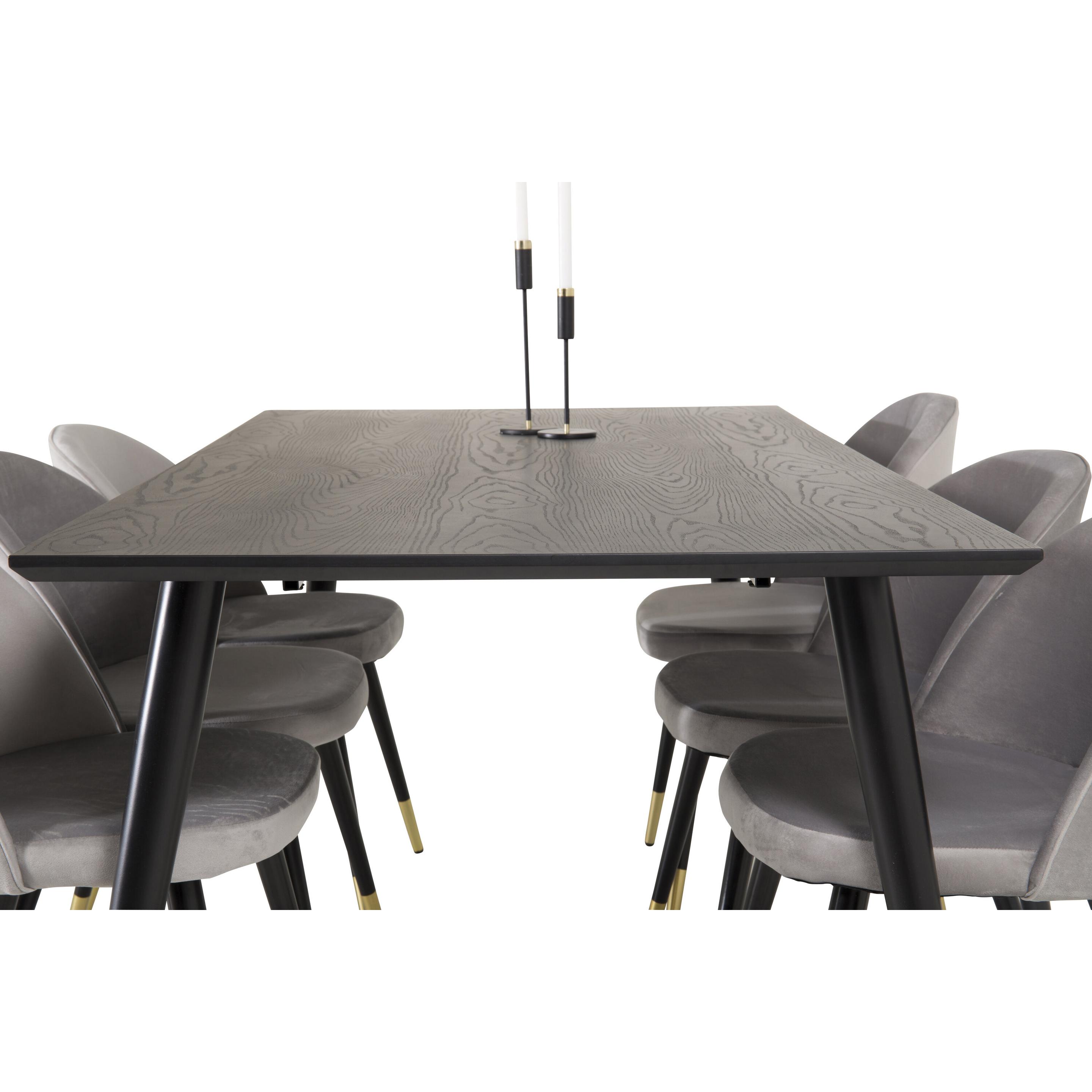 Thumbnail - Venture Home, Esstisch, Dipp, Velvet (75 x 180 x 90 cm)