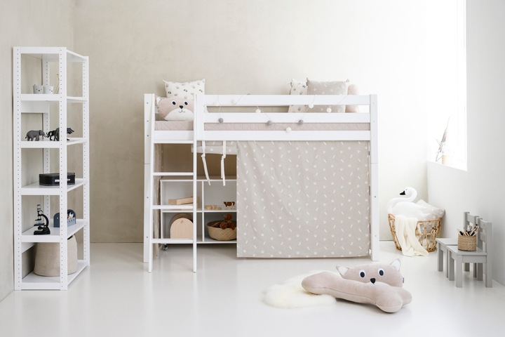 Produktbild Hoppekids Vorhang PETS in Silver Cloud für Mittelhochbett 90x200cm