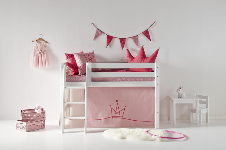 Immagine prodotto Hoppekids Tenda PRINCESS per culla a mezza altezza (superficie di appoggio 70x160 cm) in MAUVE PALE