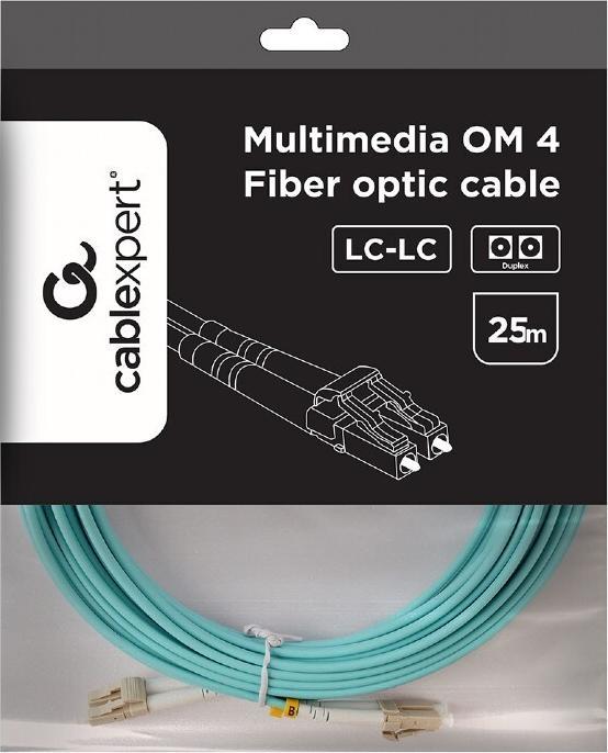 Produktbild Gembird OM4 Glasfaser -Patch -Kabel 25m blau (CAT6e, 25 m)