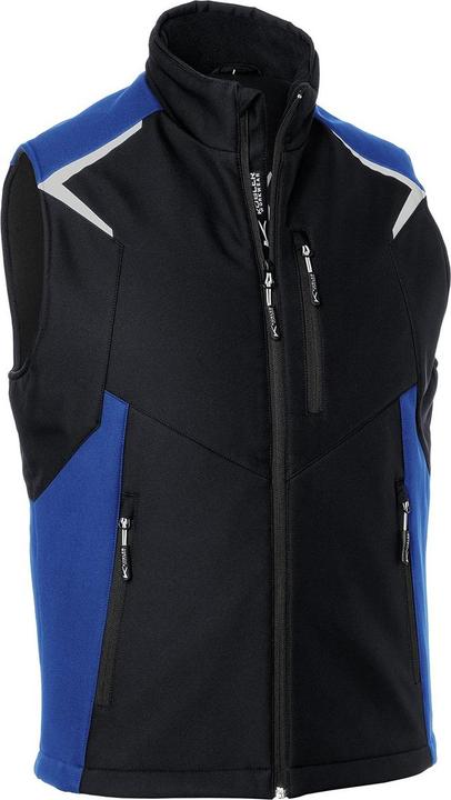 Produktbild Kübler Bodyforce Softshell Weste Schwarz/Kbl.Blau S (S)