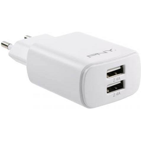 Thumbnail - PNY Fast Charger (24 W), USB Ladegerät, Weiss