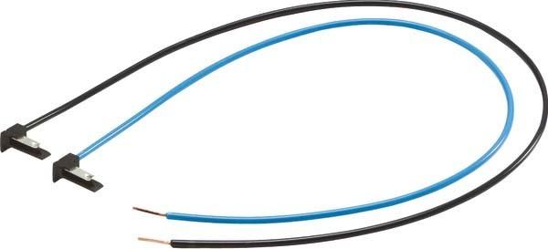 Actual product image Hager HAG KU9S46GVE BKE-Spgsabgriff,universZ,460mm, sw/bl,Stecker-verdichtet,1 Stück (Cords)