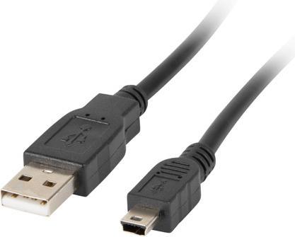 Lanberg USB A — mini USB A (1.80 m, USB 2.0)