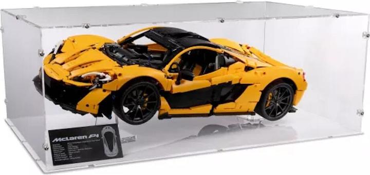 Image du produit iDisplayit Présentoir acrylique XL pour LEGO® 42172 McLaren P1 (avec fond blanc)