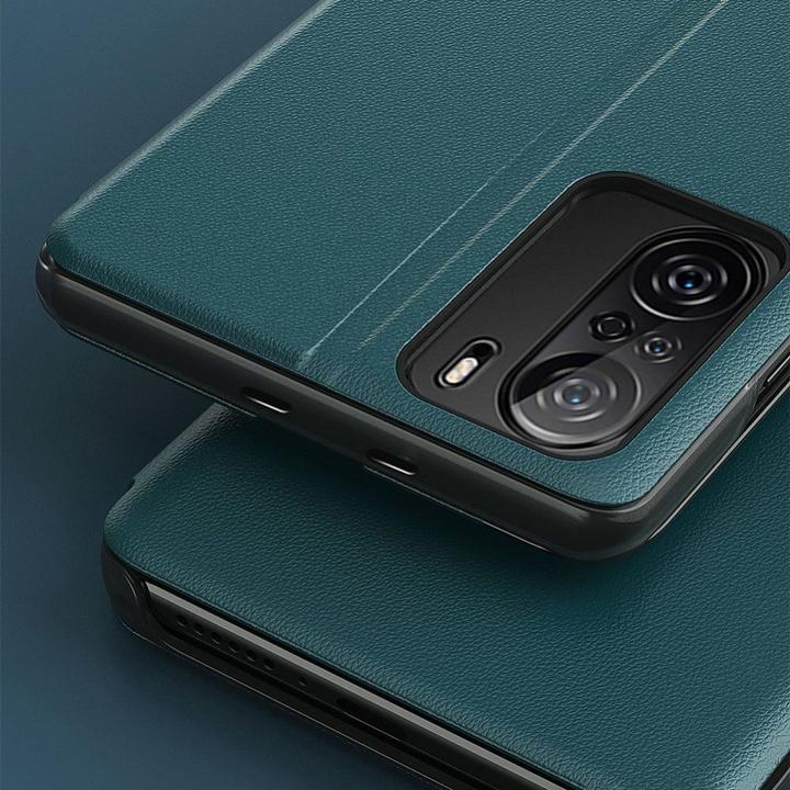 Image du produit Hurtel Eco Leather View Case Elegant Flip Cover Case with Stand Function Xiaomi Redmi K40 Pro + / K40 Pro / (Xiaomi Redmi K40 Pro, Xiaomi Redmi K40 Pro+)
