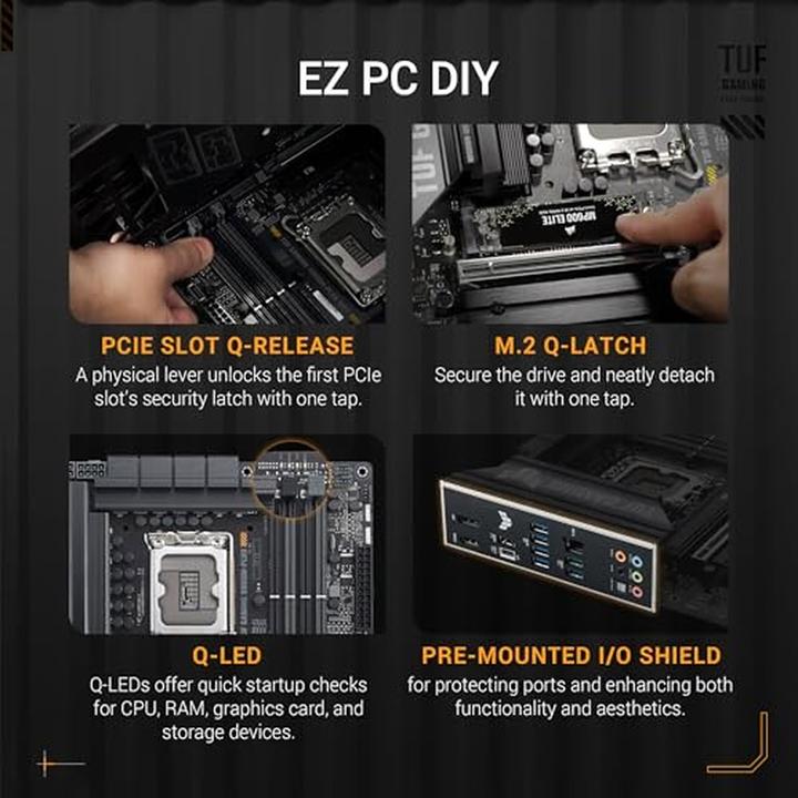 Produktbild ASUS TUF GAMING B860M-PLUS (Socket S1, Intel B860, mATX)