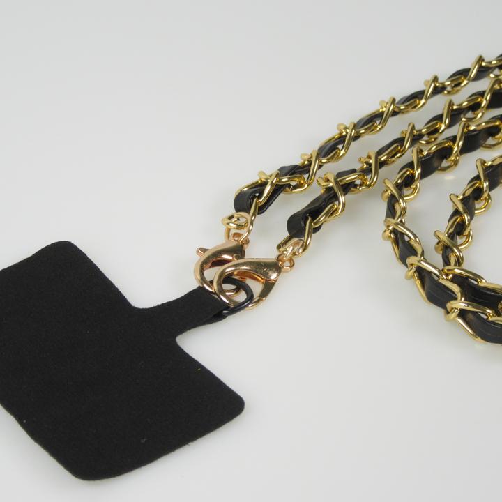 Actual product image PhoneLook Lanière/lacet élégante et sophistiquée universelle pour smartphone en similicuir et métal