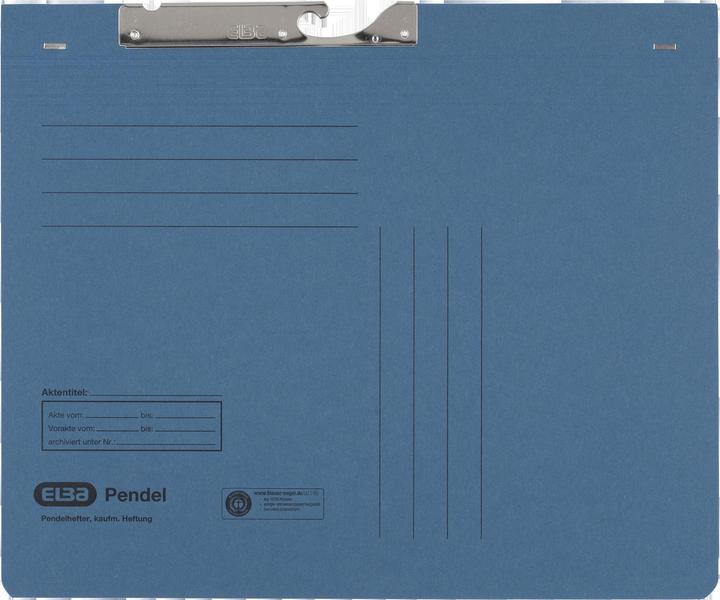 Produktbild Elba Pendelhefter, DIN A4, Manilakarton, 320 g-qm, blau (A4, 1x)