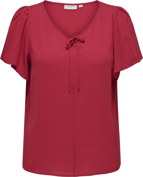 Only Curvy V-Ausschnitt Oberteil
