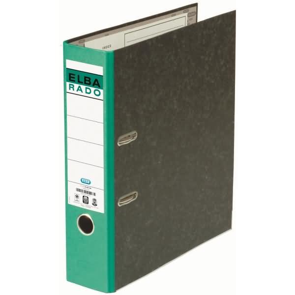 Actual product image Elba Folder rado 100022601 DIN A4 80mm cardboard green (A4, 80 mm, 1 pcs.)