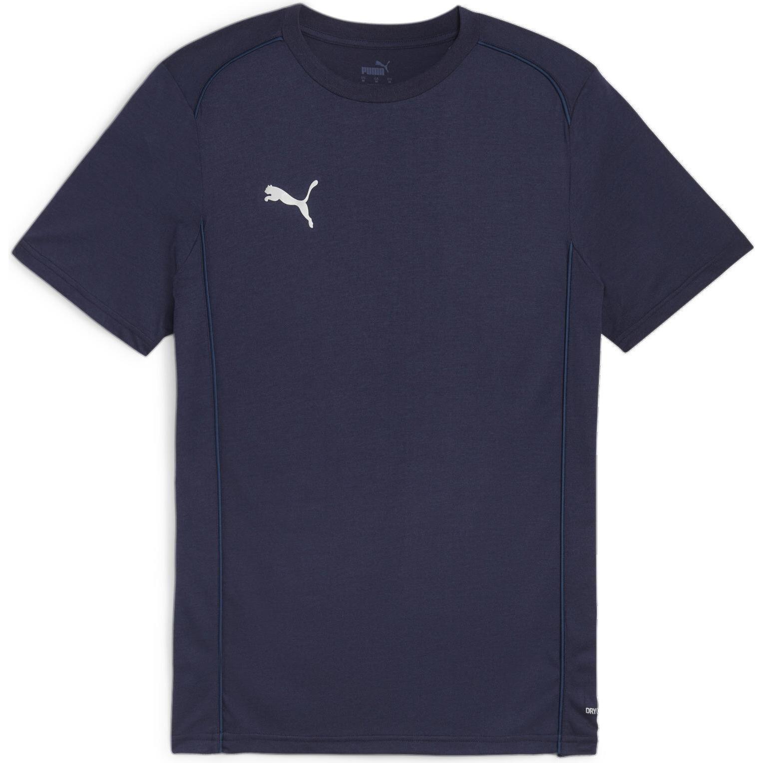 Puma, Herren, Sportshirt, teamFINAL Casuals Tee (3XL), Blau, 3XL