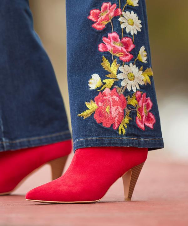 Actual product image Joe Browns Pointed Toe Microsuede Ankle Boots (41)