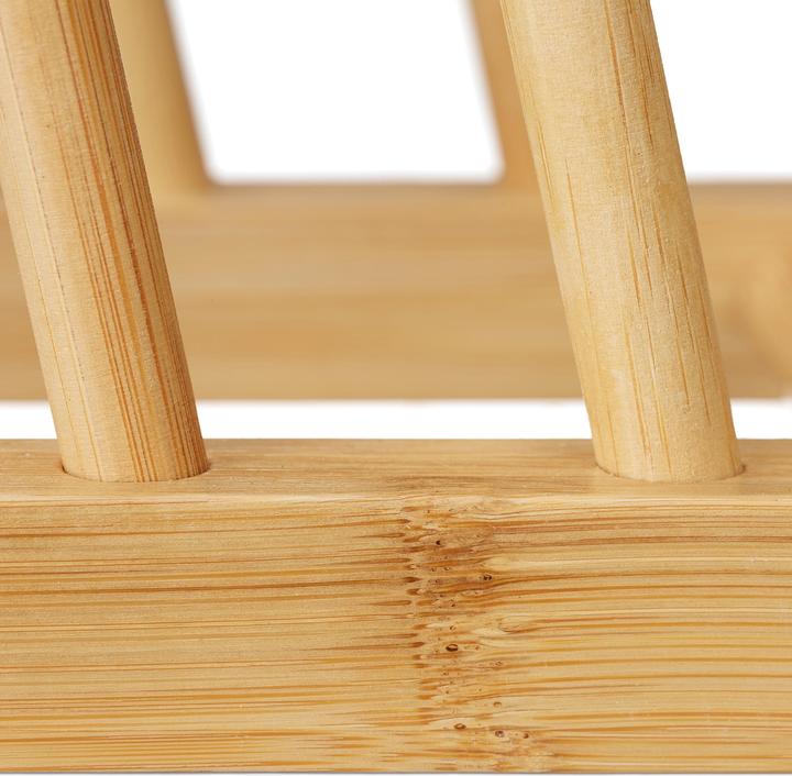 Actual product image Relaxdays Plate stand bamboo