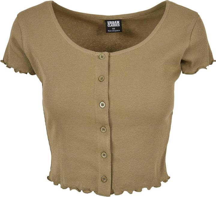 Immagine prodotto Urban Classics Maglietta da donna a costine con bottoni - 12114 (3XL)