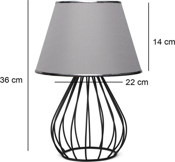Actual product image Opviq Grey (E27)