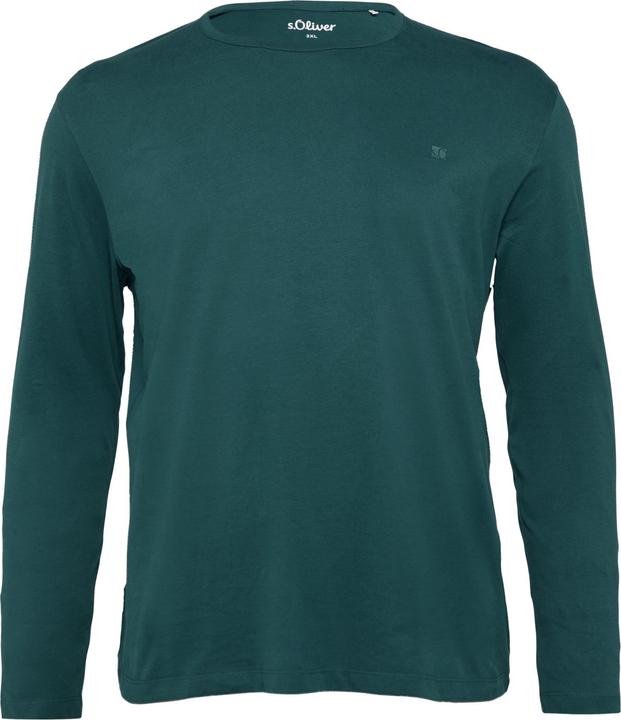 Produktbild S.Oliver T-Shirt Softes Longsleeve aus Jersey mit Logo-Detail (XXL)