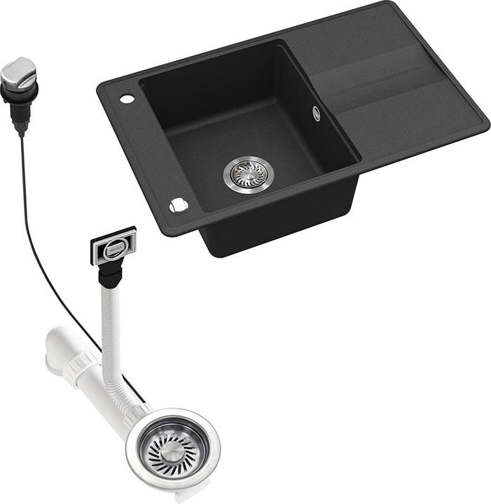 Actual product image Bergström Kyoto (Fitted sink with draining board, 78 cm, 50 cm)