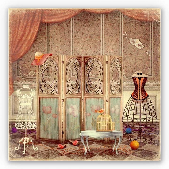 Actual product image Trenddeko Dressing room of a princess (30 x 30 cm)