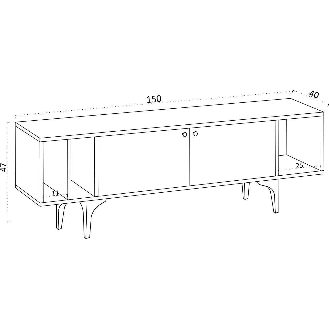 Thumbnail - Kalune Design, TV Möbel, Arian (150 x 40 x 47 cm)