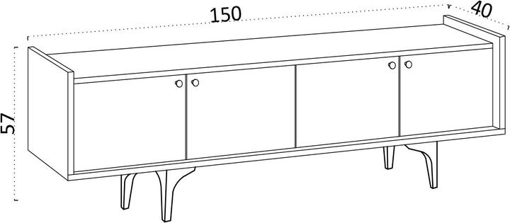 Produktbild Kalune Design Rudy (150 x 40 x 57 cm)