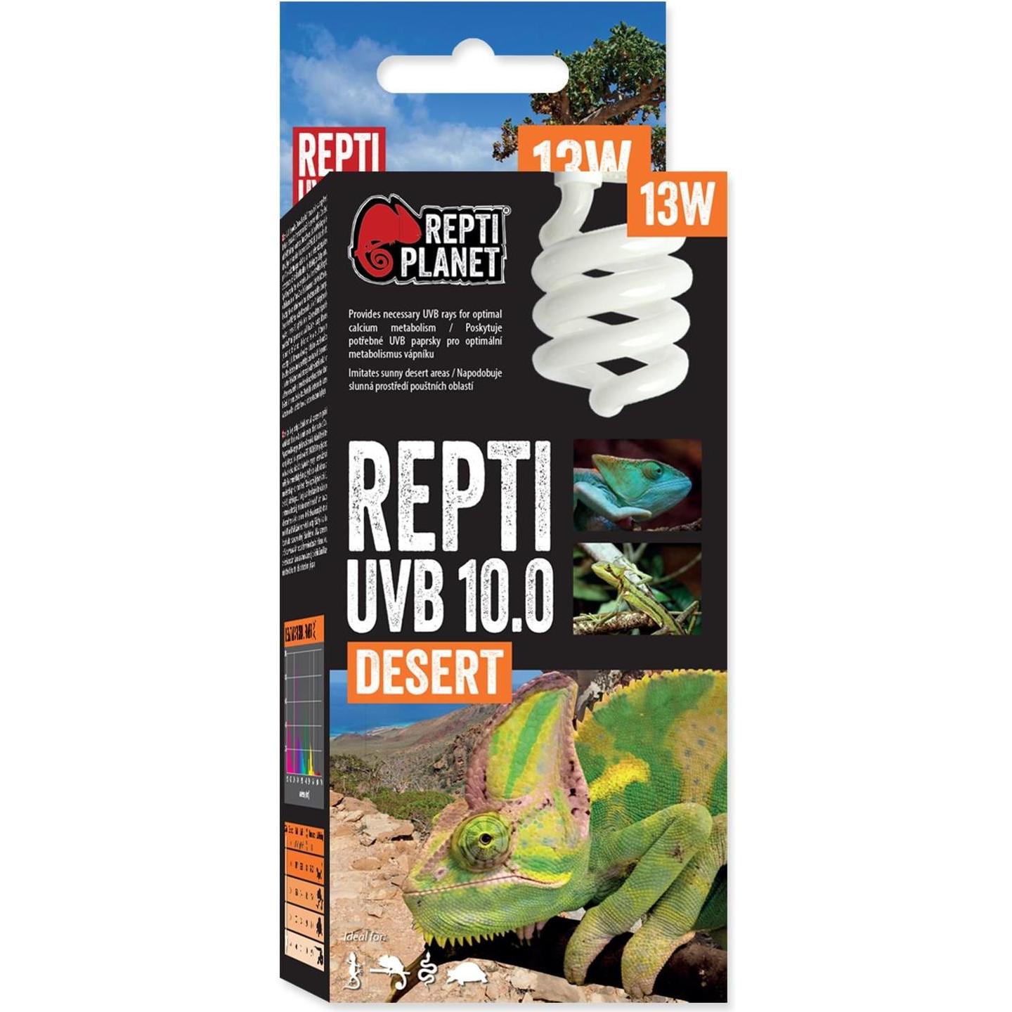Repti Planet Terrarienlampe Sparlampe 10.0 13 W (UVB, UVA), Terrariumbeleuchtung