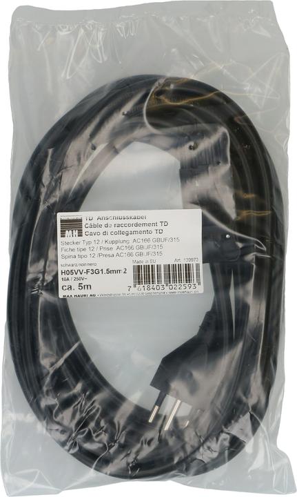 Image du produit Max Hauri Câble de fourniture d'appareils CH GST18 5,0m (5 m)