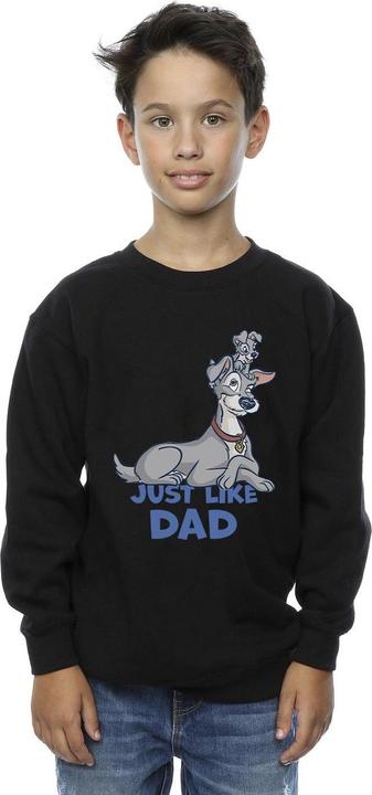 Actual product image Disney Boys Lady And The Tramp Just Like Dad Sweatshirt (152, 158)