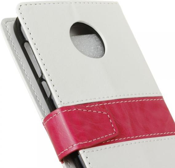 Produktbild Leder Bookcover mit farbigem Balken