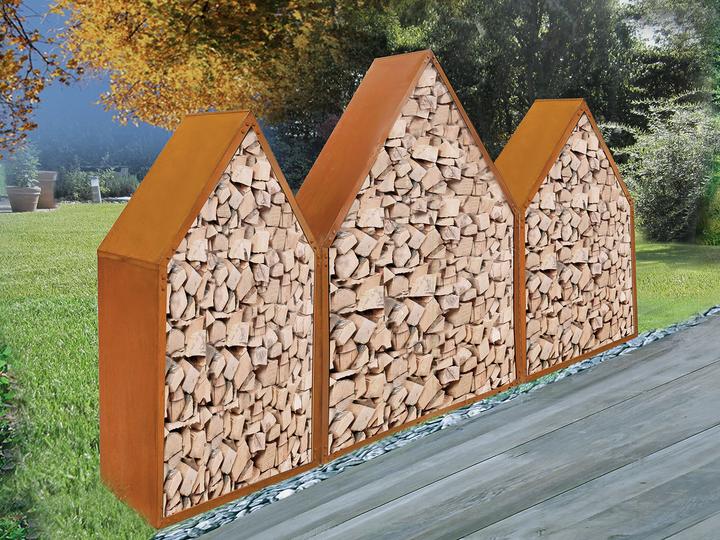 Immagine prodotto Innovesta Scaffale in legno Tetto in corten