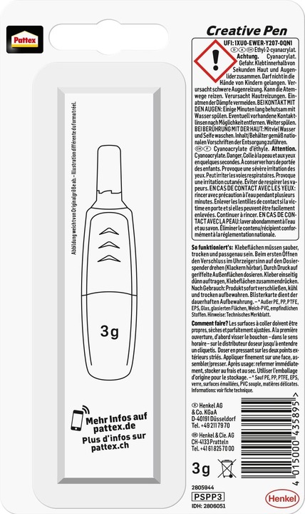 Image du produit Pattex Stylo parfait (3 g, 3.10 ml)