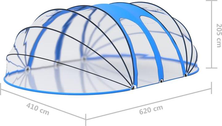 Produktbild vidaXL Poolüberdachung