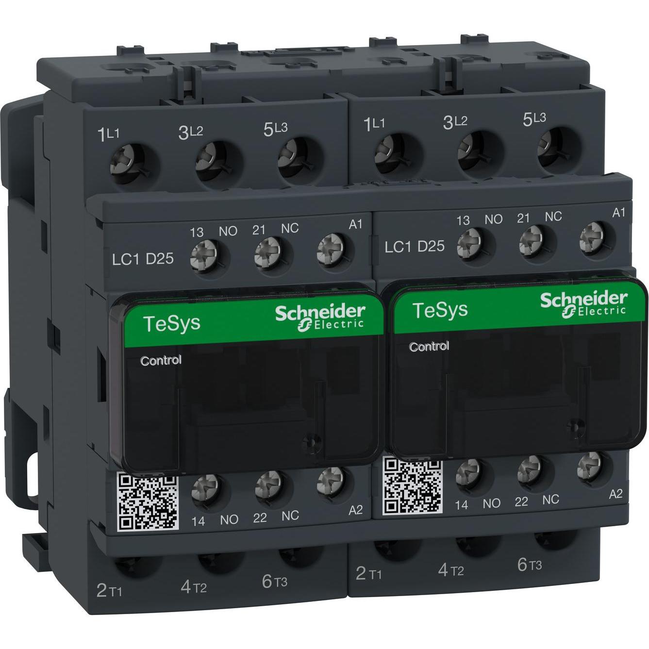 Thumbnail - Schneider Electric REVERSING CONTACTOR 575VAC 25A IEC, Relais