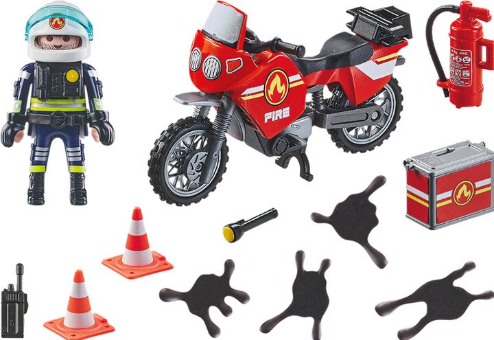 Image du produit Playmobil Moto de pompiers sur le lieu de l'accident (71466, Playmobil Action Heroes)