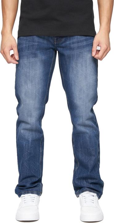 Actual product image Crosshatch Mens New Techno Denim Embossed Jeans (36)