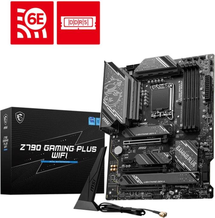 Immagine prodotto MSI Z790 Gaming Plus Wifi (Z790,S1700,ATX,DDR5) (LGA 1700, Intel Z790, ATX)