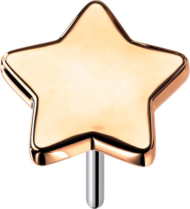 Immagine prodotto Star Piercing Stella Threadless oro rosa (senza ottone, Titanio)