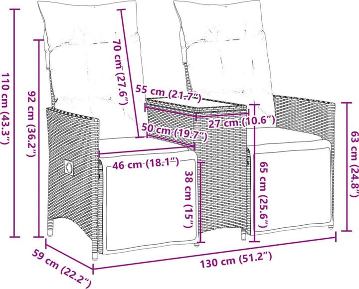Produktbild vidaXL Nili
