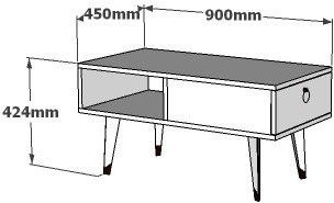 Actual product image Kalune Design Sean (90 x 45 x 42.4 cm)