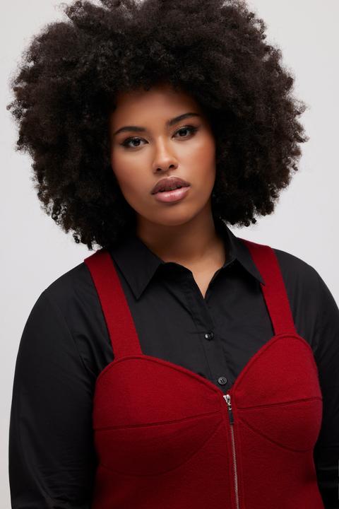 Immagine prodotto Ulla Popken Bra top smanicato dal taglio aderente con zip e maglia fine (54)