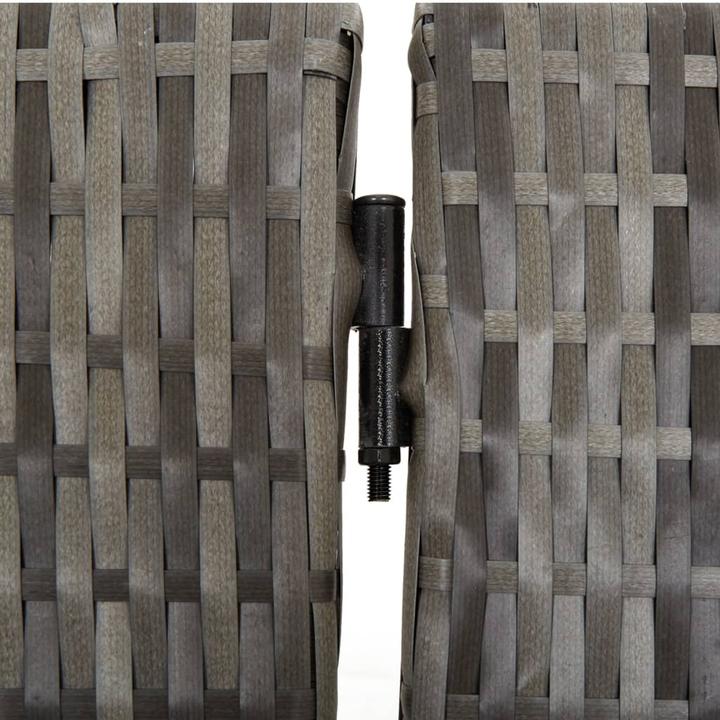Immagine prodotto VidaXL Screen 5 pezzi in poly rattan grigio,Colore: Grigio,Materiale: Poly