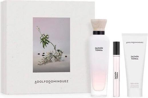 Produktbild Adolfo Dominguez AD Jazmín Tonka Eau De Toilette Spray 120ml Set 3 Artikel (Eau de Toilette, 120 ml)