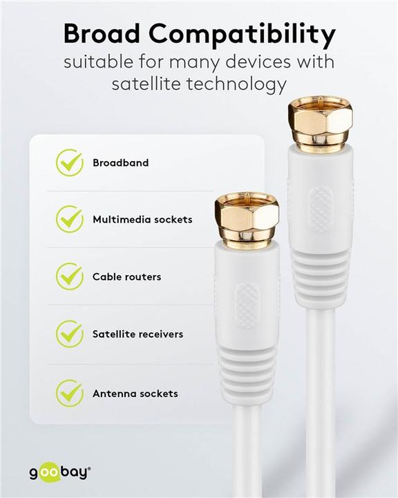 Produktbild Goobay Anschlusskabel (85 dB, SAT Kabel)