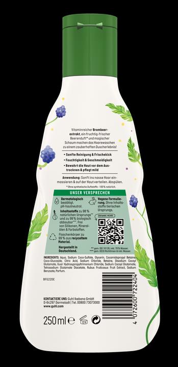 Actual product image Guhl Kids 2in1 Shampoo, Duschgel Brombeerextrakt (250 ml)