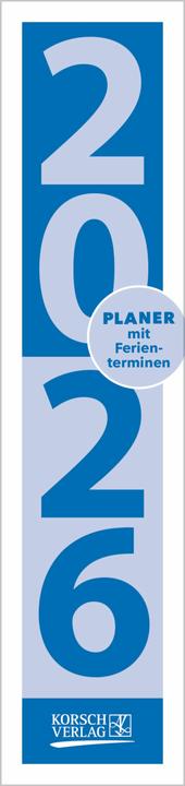 Energie-Label StreifenplanerCompactBlau2026