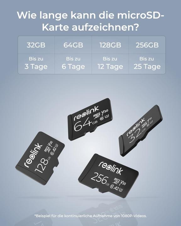 Image du produit Reolink MicroSD (256 Go, microSD, U3)